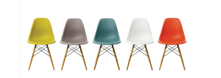 Mid Century Modern Interior Eames Chairs