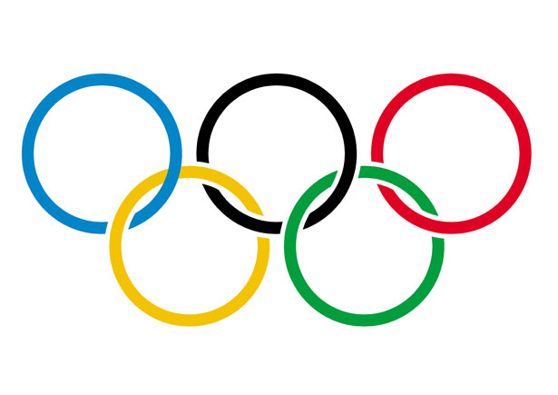 The Olympic rings.